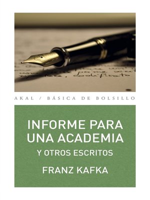 cover image of Informe para una academia